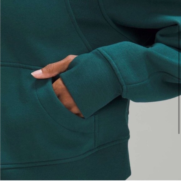 Lululemon Scuba Oversized Funnel-Neck Half Zip in storm teal - Picture 2 of 4